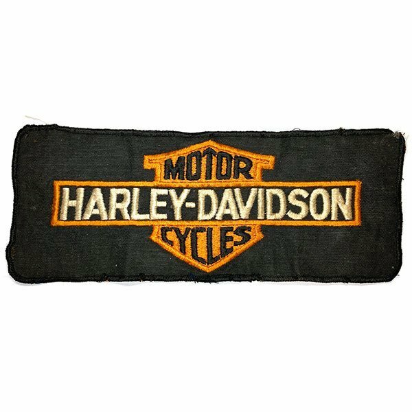 ハーレー・ダビッドソン 大型 ビンテージ ロゴ パッチ Harley Davidson Large Vintage Logo Patch バイカー HARLEY-DAVIDSON Biker