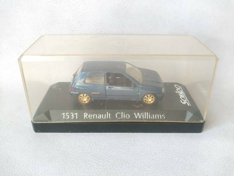 【SOLIDO】1531 1/43 Renault Clio Williams ルノー クリオ ウィリアムズ【初代16Sベース,スピードライン製ゴールドスポーク型ホイール】