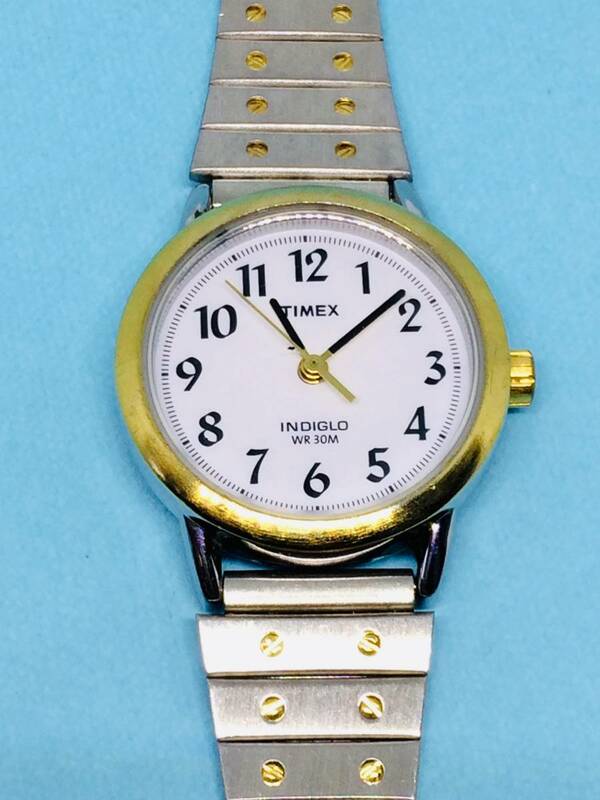 (Z13)USA(*'▽')TIMEX・タイメックス・INDIGLO（電池交換済み）S&G・レディス腕時計USED（送料全国一律185円）素敵な時計です。