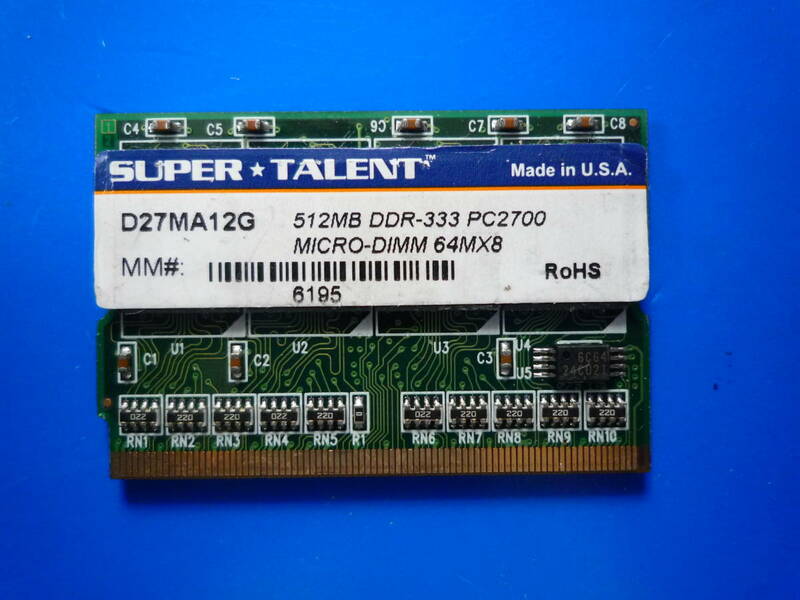 ☆彡 MicroDIMM PC2700 DDR333 512MB　☆DMM-06