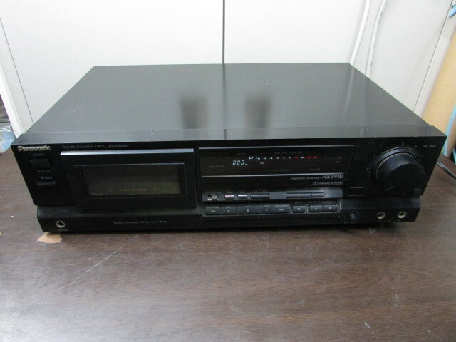 【YHA0243】★Panasonic Stereo Cassette Deck RS-BR465 ステレオカセットデッキ 通電のみ★JUNK