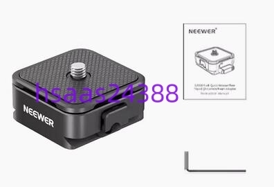 NEEWER クイックリリースプレートキット アルカタイプ 4つのサイドスロット アルカスイス カメラマウントアダプターに対応 CA009 