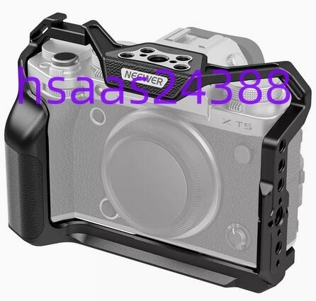  NEEWER カメラフルケージ X-T5に対応 アルミビデオリグ シャッターボタン コールドシュー CA014 