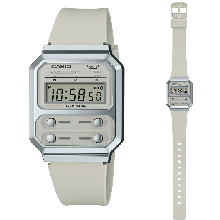 CASIO カシオ スタンダード A100WEF-8A 復刻版 時計 くすみカラー サンド デジタルウォッチ レディース 女性 ユニセックス 簡単操作