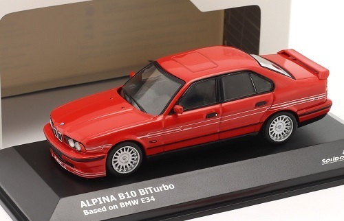 ソリド　1/43　BMW・アルピナ B10 ビターボ E34　brilliantred　1994