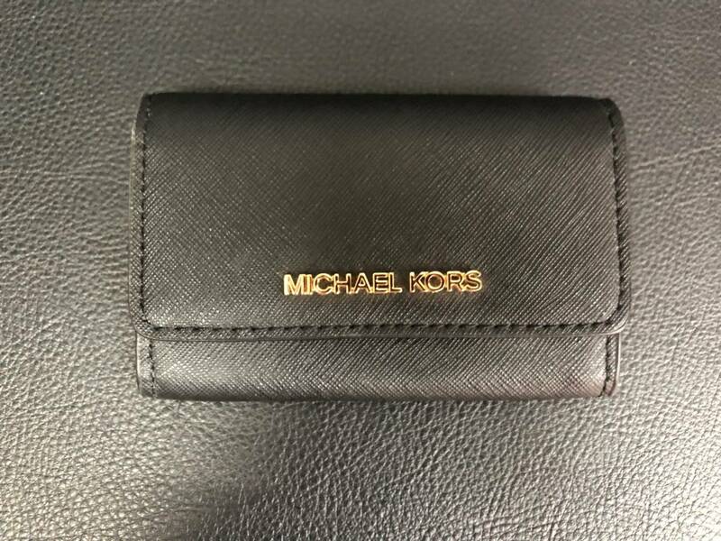 コインケース MACHAEL KORS マイケルコース ブラック 黒 小銭入れ 財布 ファッション小物 231020-14