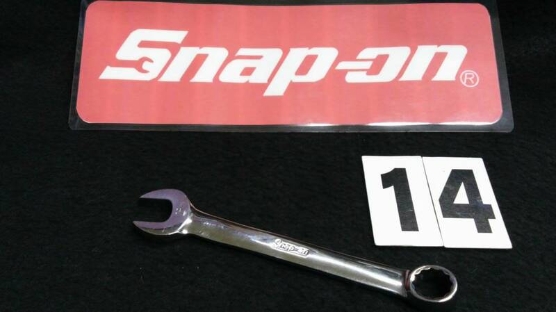 ＜24105＞　Snap-on 　スナップオン　旧ロゴ　アンダーライン　コンビレンチ　OEXM14　　美品