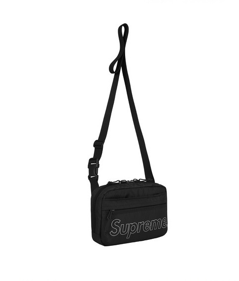 Supreme Shoulder Bag black 18aw ブラック ショルダー バッグ 鞄 黒 新品 国内正規品 box logo ボックス ポーチ