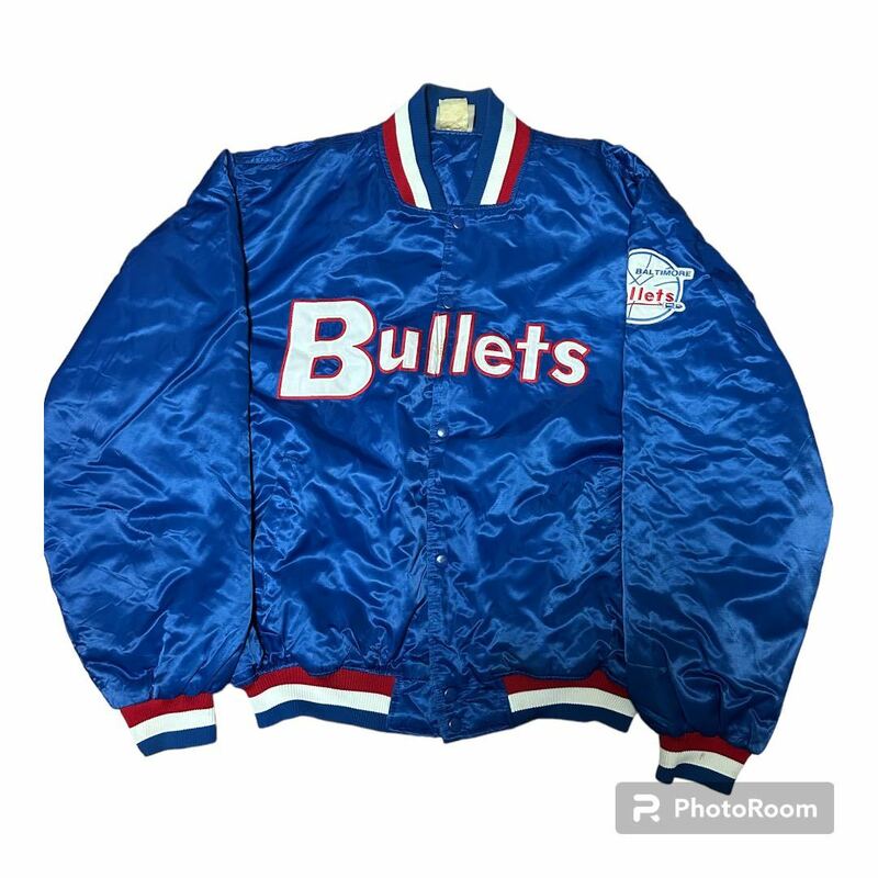 90s NBA WASHINGTON Bullets ナイロン スタジャン XXL