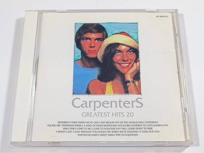 【 帯付 】◆Carpenters◆ カーペンターズ Greatest Hits 20 グレイテスト・ヒッツ CD ベスト 輸入盤 / PR 3001 A-2