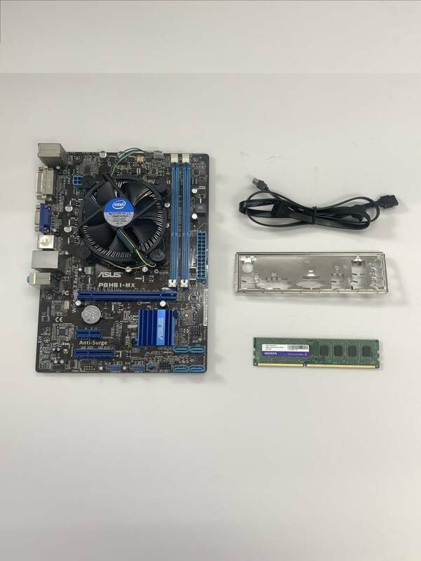 ジャンク品　マザーボード ASUS P8H61-MX ＋CPU Intel i3-2120 3.30GHz ＋メモリ ADATA DDR3 1333 4GB