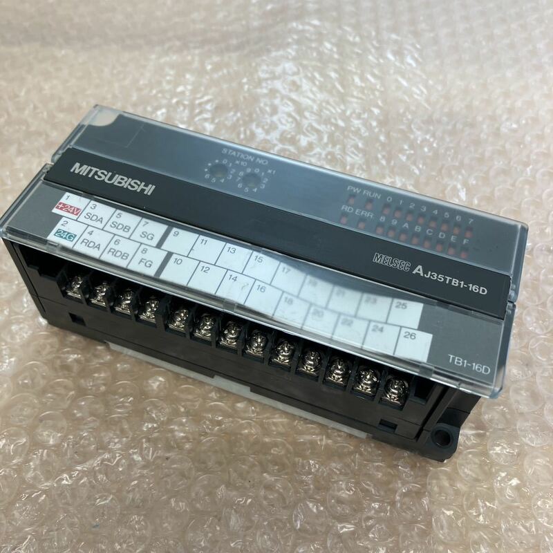 三菱　MITSUBISHI　AJ35TB1-16D　PLC　シーケンサ　DC入力装置　DC入力ユニット　通電確認のみ　O-888