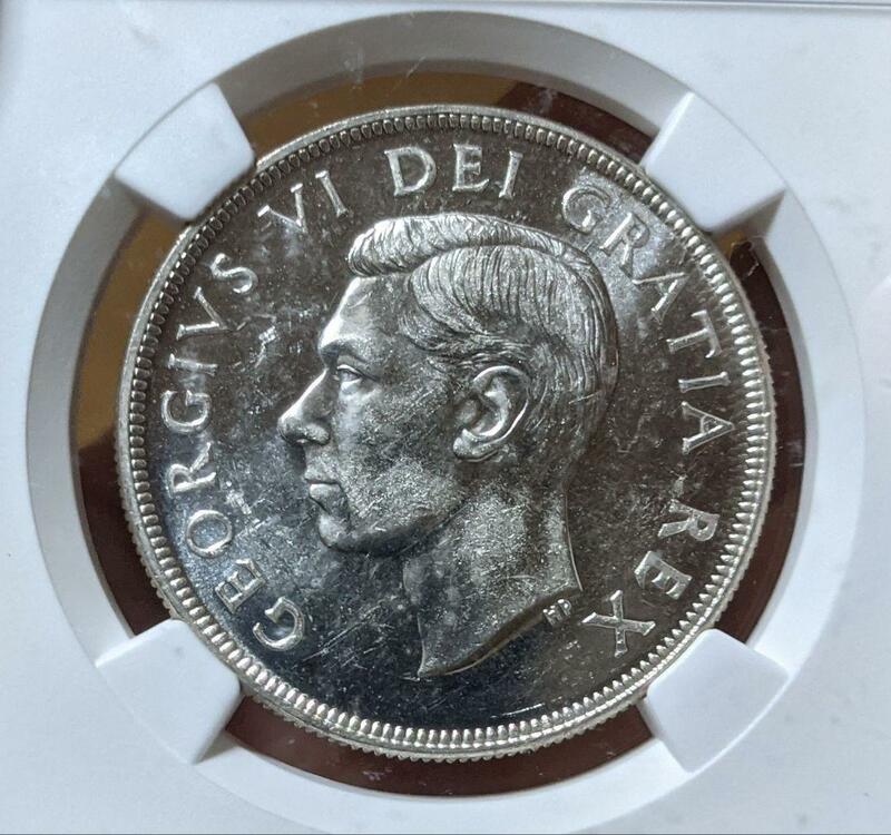 1951年 カナダ 1ドル銀貨 NGC PL62 プルーフライク 未使用 古銭 アンティークコイン イギリス 英国 ジョージ6世 アメリカ アンティーク