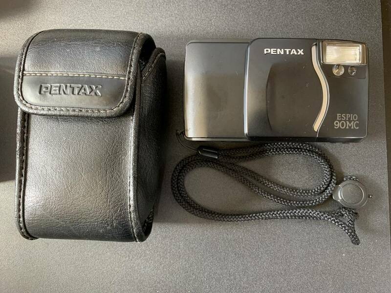 PENTAX　ペンタックス　ESPIO　90MC　コンパクトフィルムカメラ　フィルムカメラ　カメラ　ブラック　ケース付き①