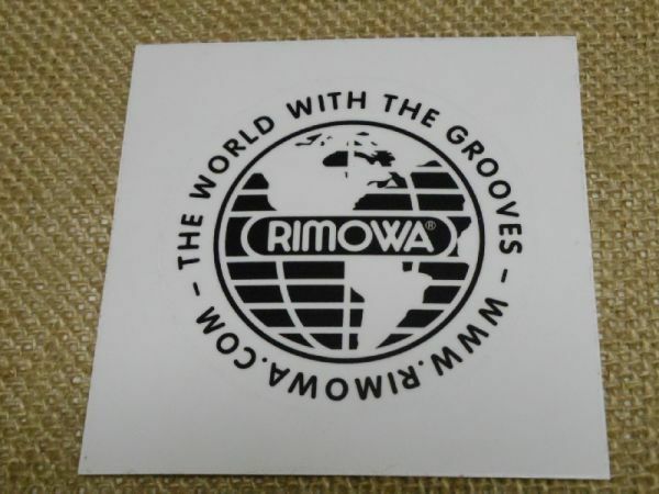 rimowa 地球 ステッカー 黒 透明 丸型 シール