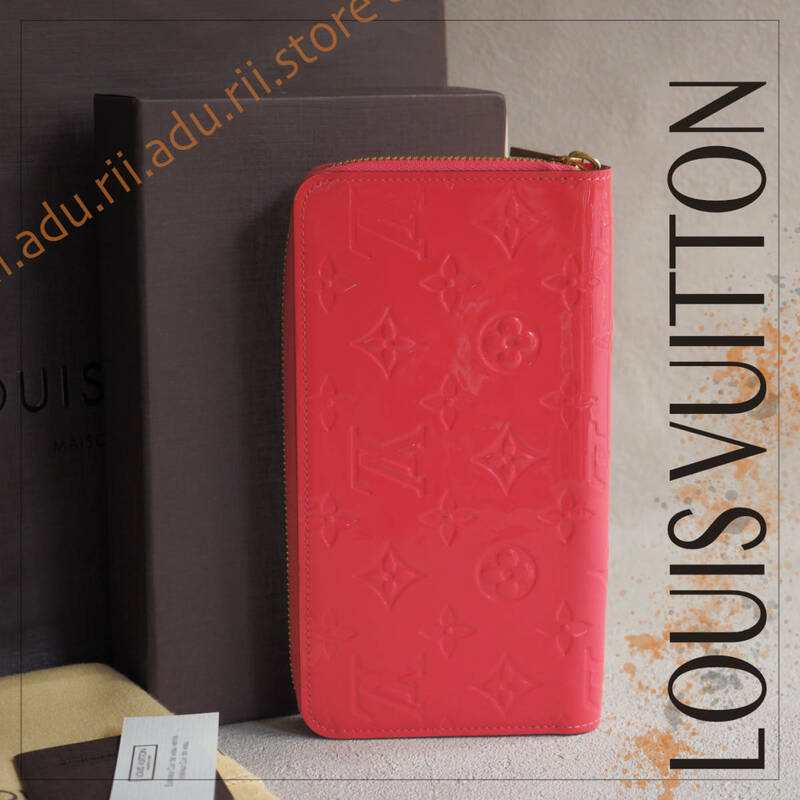 未使用極美品★ ルイヴィトン LOUIS VUITTON ヴェルニ ジッピー 長財布 ロングウォレット M93058 ホットピンク / ブランド レディース