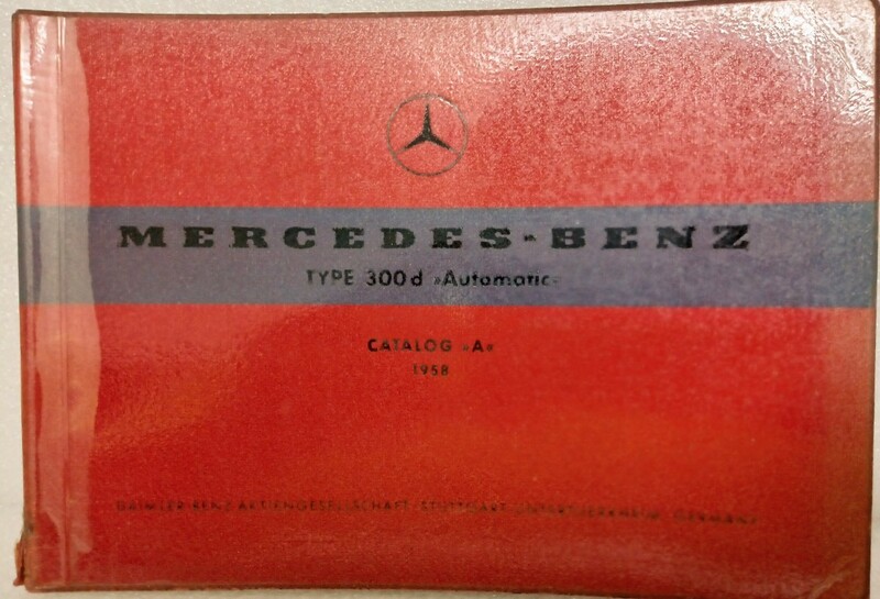 メルセデスベンツ 1958年 W189 300d パーツリスト 分解書 整備書