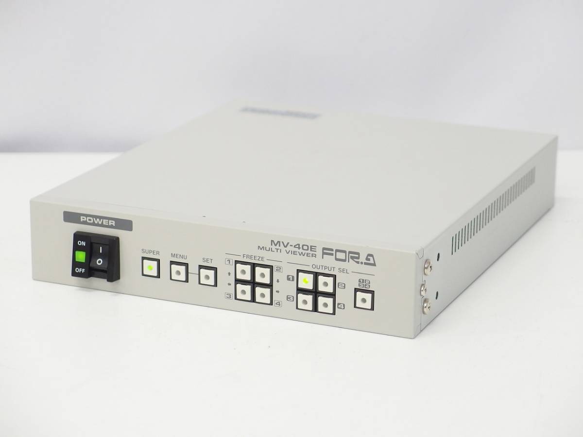 FOR.A 朋栄 マルチビューワー MV-40E コンポジット 4入力4画面モニタリング 防犯4入力スイッチャー *385315