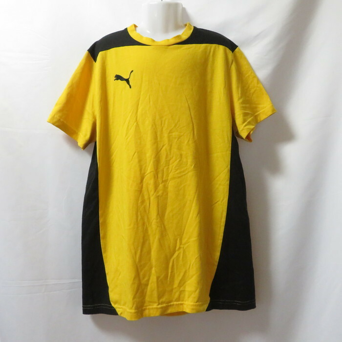 古着 ジュニアYXXL PUMA/プーマ Tシャツ 半袖 スポーツMIX カジュアル イエロー 653099