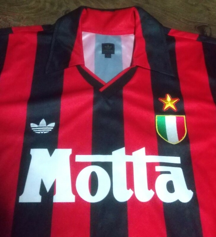 値下げ交渉 2004年 ACミラン 92-93 復刻ユニフォーム adidas originals Lサイズ 検/1992 ACM MILAN REISSUE SHIRT SCUDETTO VAN BASTEN Y2K