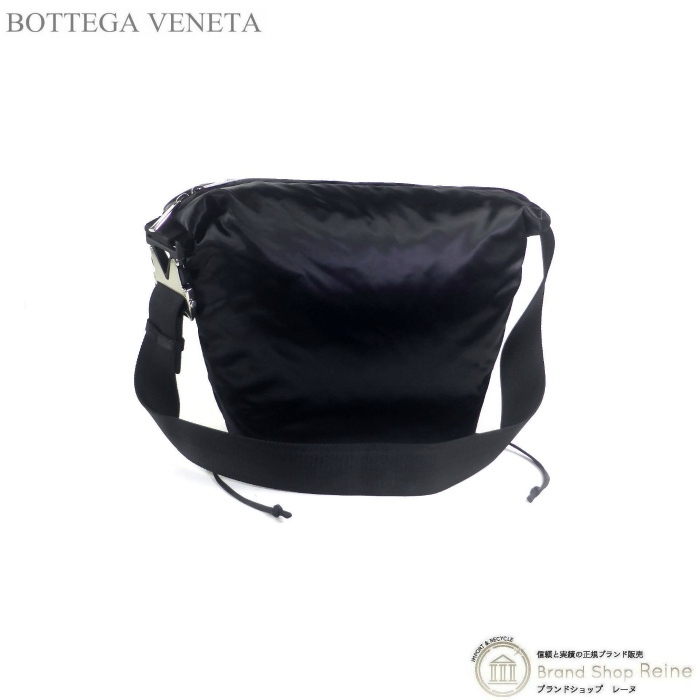 ボッテガ ヴェネタ （BOTTEGA VENETA） サテン ナイロン スリングバッグ ショルダー バッグ 658754 ブラック（未使用品）中古