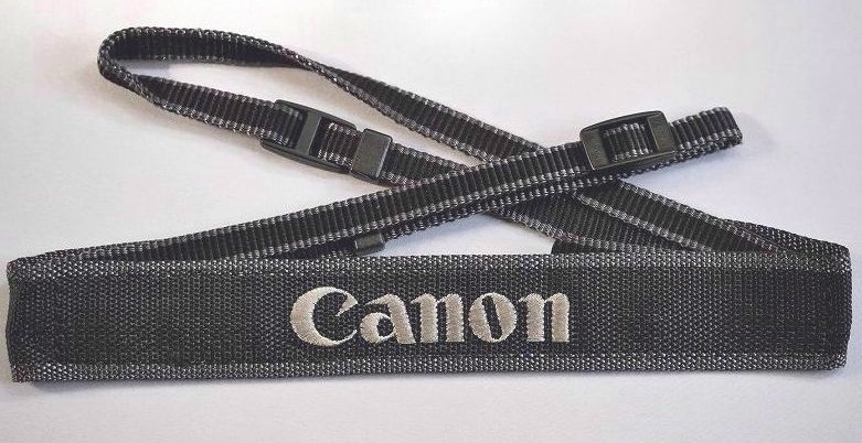 Canon キャノン 純正 EOS 1V ストラップ /L-3 黒地灰ライン(新同美品)