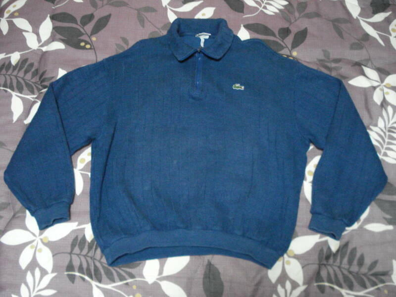 ブルーカラーがイイ感じのセーター！LACOSTE(ラコステ) 長袖セーター BL サイズ5 程度かなり消耗してます！USED売切り！