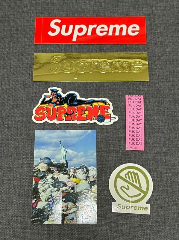 【送料無料】Supreme ステッカーセット sticker set box logo gold metallic 22FW 22AW ボックスロゴ ゴールド 店舗限定 赤 赤箱 新品