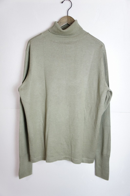 美品正規 19AW URU ウル TURTLE NECK KNIT タートルネック 長袖 ニット セーター 19FUK03 カーキ サイズ2 本物 901N