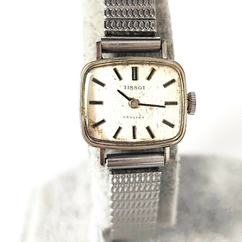 動作品 TISSOT ティソ swiss made スイス製 レディース腕時計 機械式 アンティーク 手巻き式 稼働品 p393