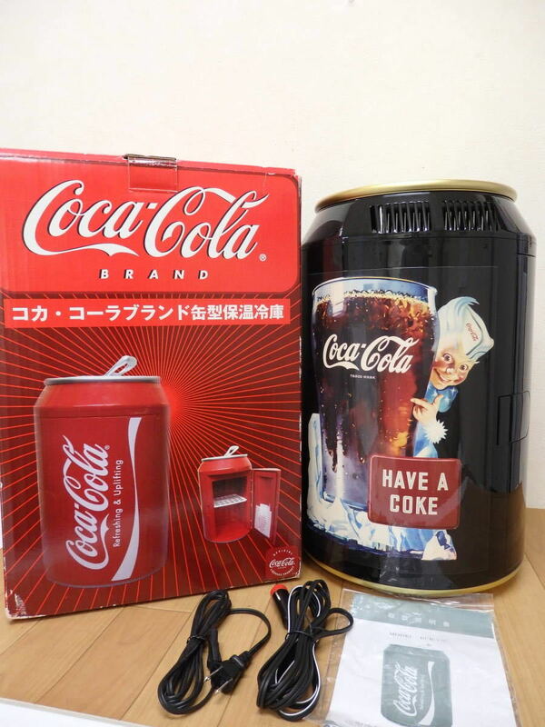 F25-5.10) Coca-Cola / コカ・コーラー ブランド缶型 保温保冷庫　HAVE A COKE　元箱付き