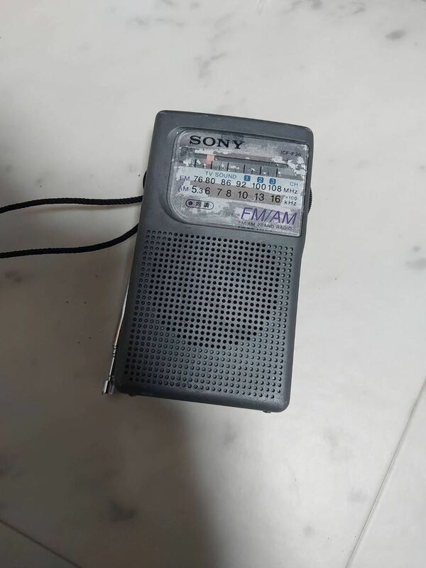 SONY ワイドFM対応 FM/AMコンパクトラジオ ICF-P20 動作確認済み　ソニー