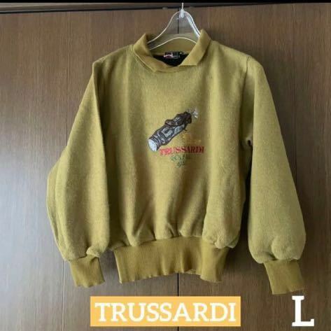 ☆TRUSSARDI おしゃれなゴルフニット　L