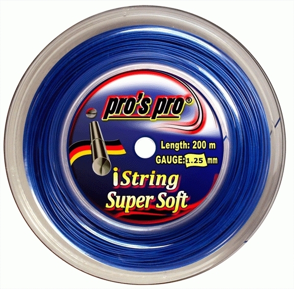 ★pro'spro iString Super soft 200m 1.25mm ポリエステル 青★