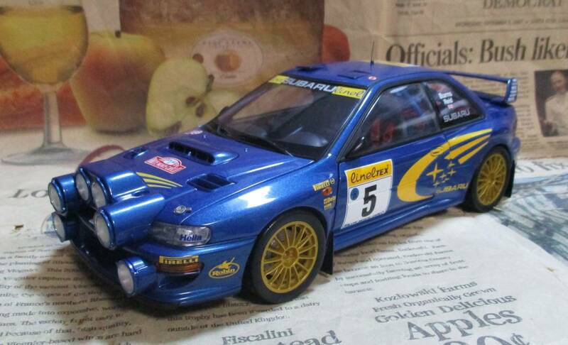 ☆激レア絶版*AUTOart*1/18*1999 Subaru Impreza WRC #5 - Night Race 1999 Rally Monte Carlo*インプレッサ