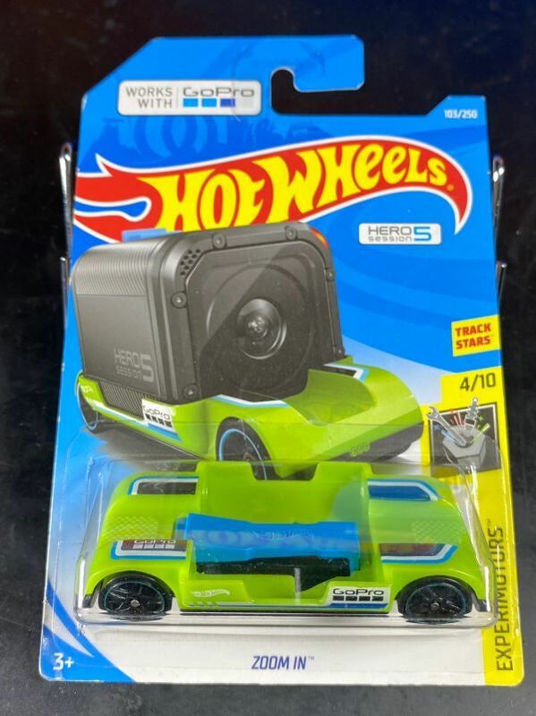 ホットウィール HOTWHEELS ZOOM IN GoPro HERO 5 ゴープロ アクセサリー アタッチメント 緑