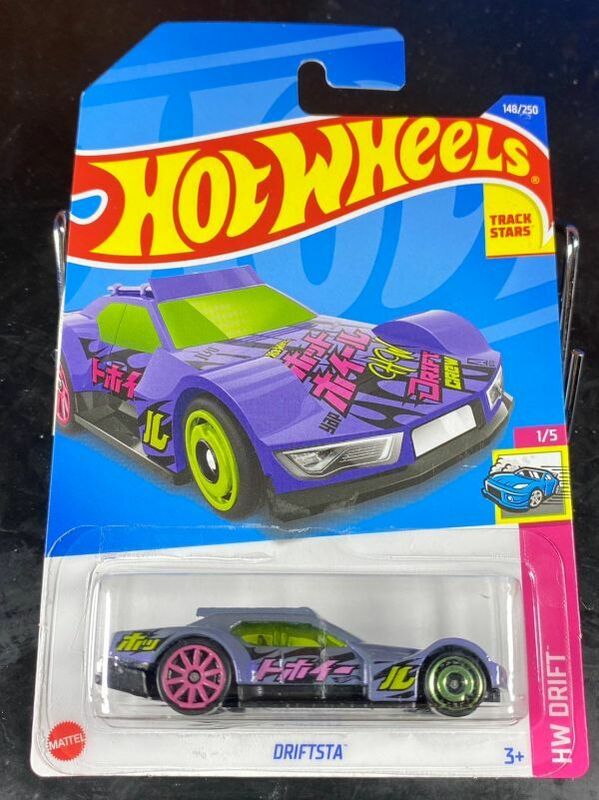 ホットウィール HOTWHEELS DRIFTSTA 紫 カタカナ