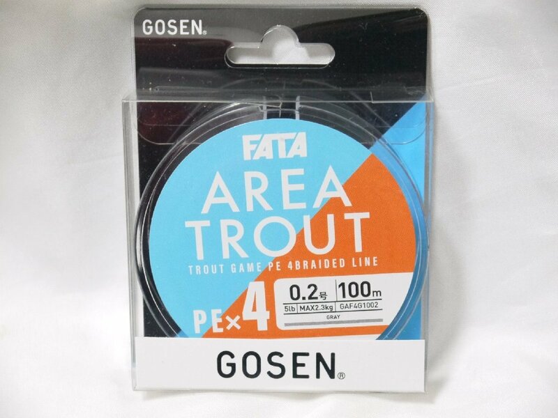 GOSEN 　FATA AREA TROUT　ファータ エリアトラウト　 PE×4　０．２号　１００ｍ　 (ワカサギにもOK)