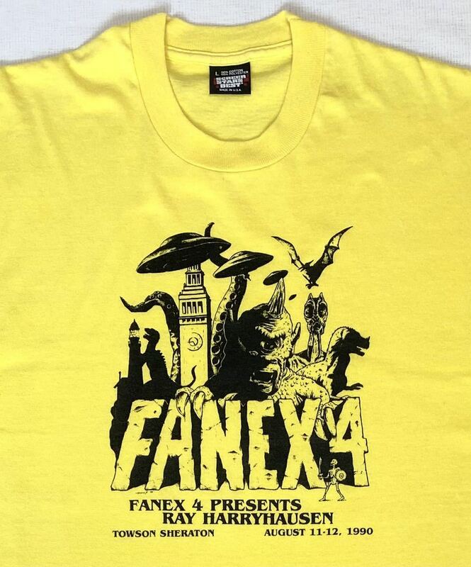 ★美品 90s FANEX 4 SFモンスター Tシャツ SizeL USA製 ビンテージ★