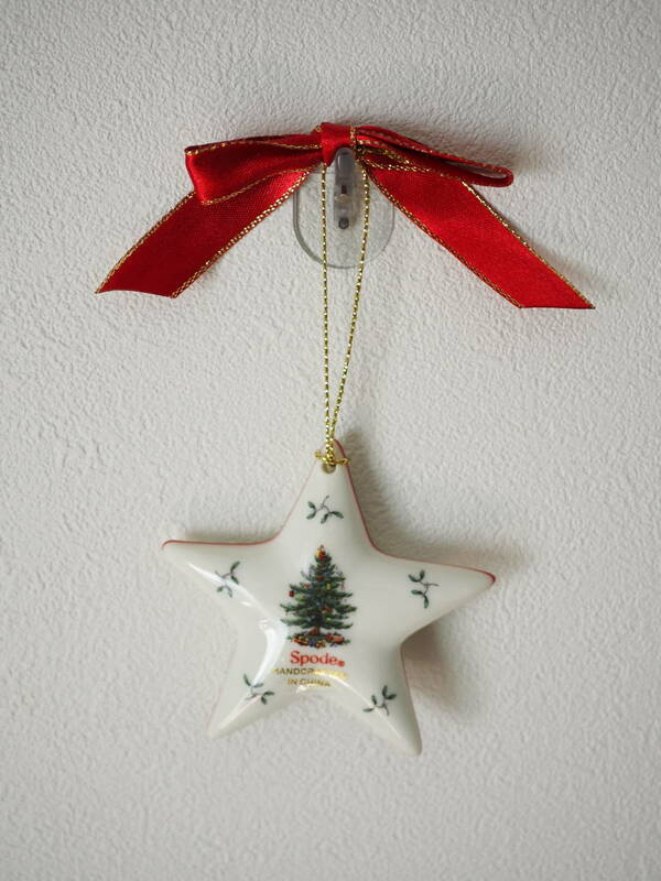 【Spode】クリスマス ツリー オーナメント 星 陶器製 スポード ハンドクラフト Handcrafted Star Christmas Tree Ornament