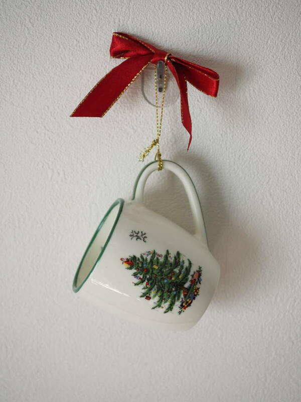 【Spode】クリスマス ツリー オーナメント マグカップ 陶器製 スポード ハンドクラフト Handcrafted Mug Cup Christmas Ornament