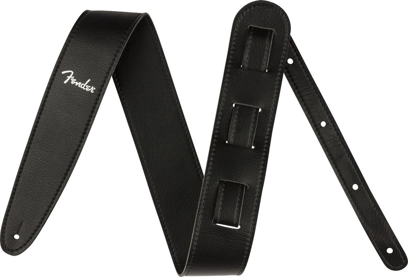 FENDER VEGAN LEATHER STRAPS Black フェンダー　エレキギター　アコースティックギター ストラップ ヴィーガンレザー