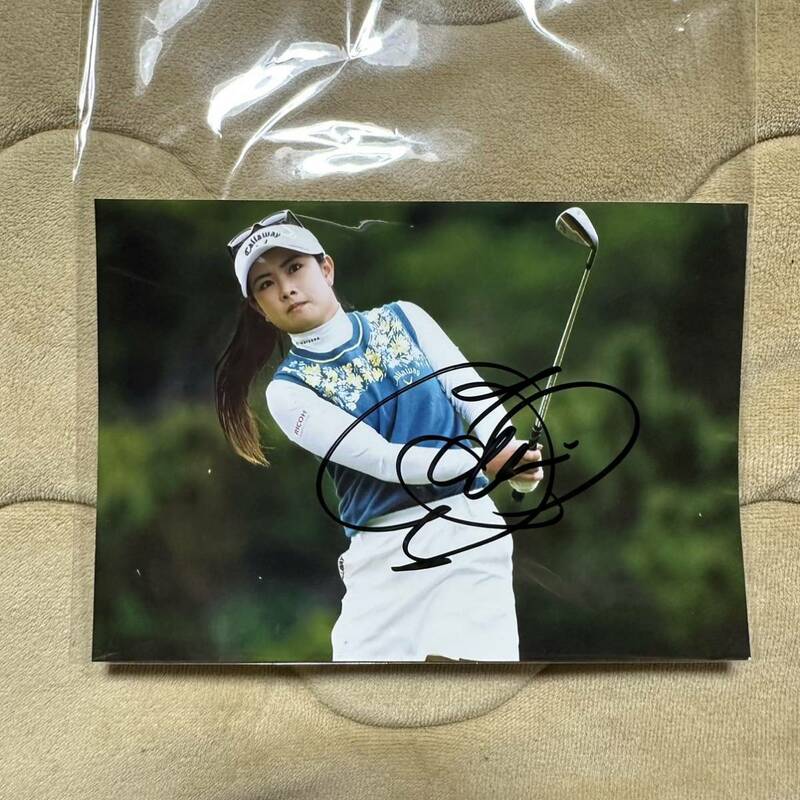 プロゴルフ JLPGA 河本結 直筆サイン色紙 アン・シネ 吉田優利 稲見萌寧 原英莉花 山下美夢有 小祝さくら 渋野日向子 イボミ