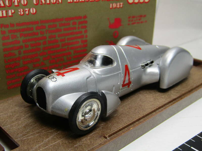 Auto Union 1/43 アウトウニオン ヴァーゲン 1937 Tipo B アウディ 当時 スピードトップレコード Made in Italy イタリア製 当時物
