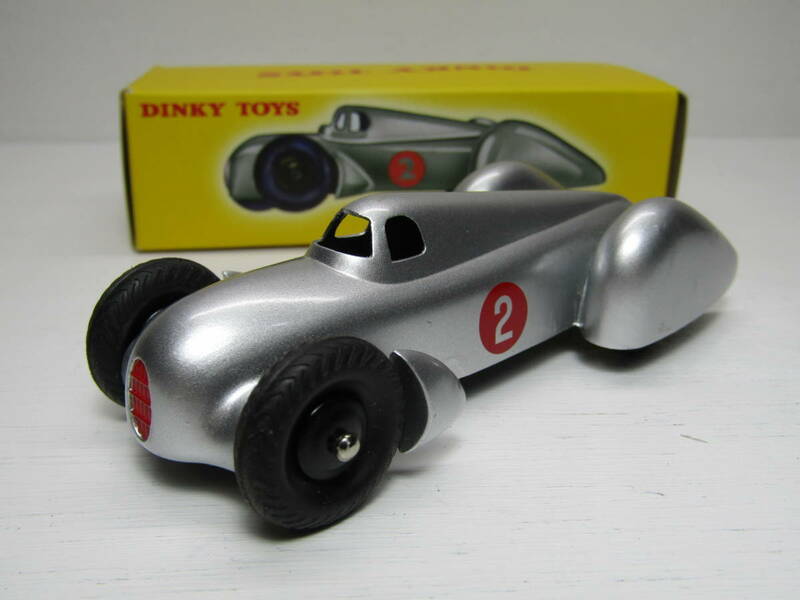 DINKY TOYS ディンキー Auto Union アウトウニオン ヴァーゲン 1937 Tipo B アウディ 美品 スピードトップレコード 復刻版 #2 シルバー