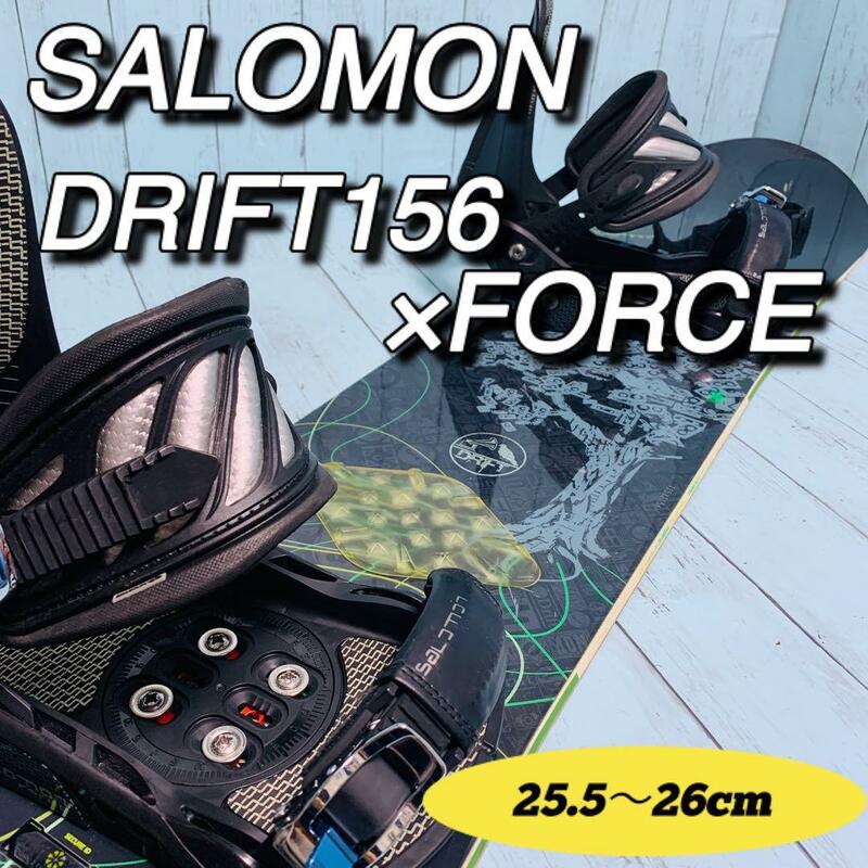 SALOMON サロモン　DRIFT156 ドリフト　FORCE ビン　ケース付　スノーボード