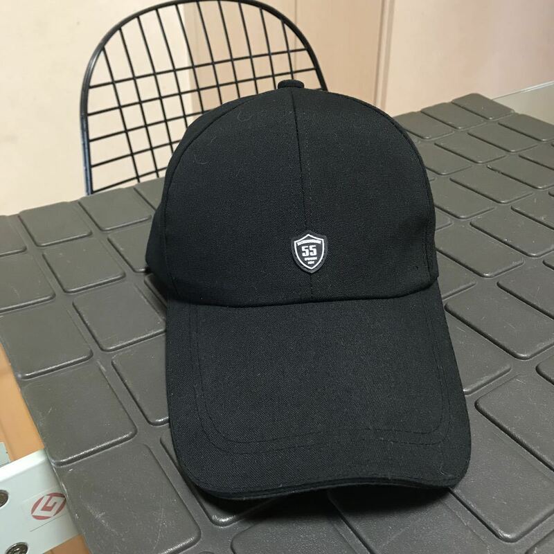 【新品/未使用】キャップ　帽子 GOLF CAP 野球帽　BLACK/黒　長つば/遮光日焼け防止タイプ　フリーサイズ　男女兼用　シンプル