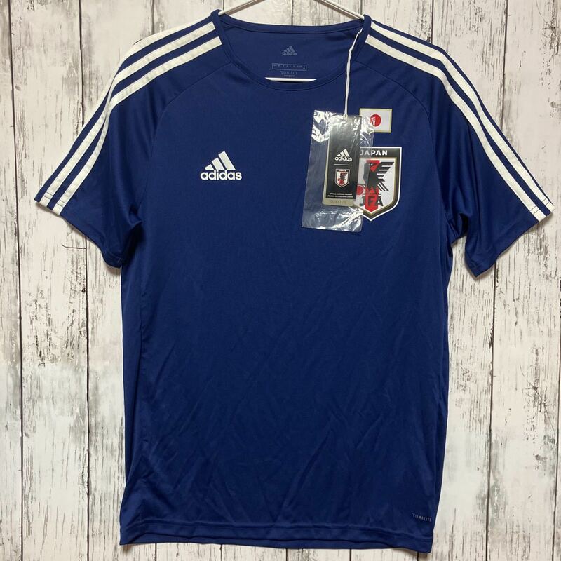 【adidas】 サッカー 日本代表 トレーニングシャツ Tシャツ Mサイズ 未使用 送料無料