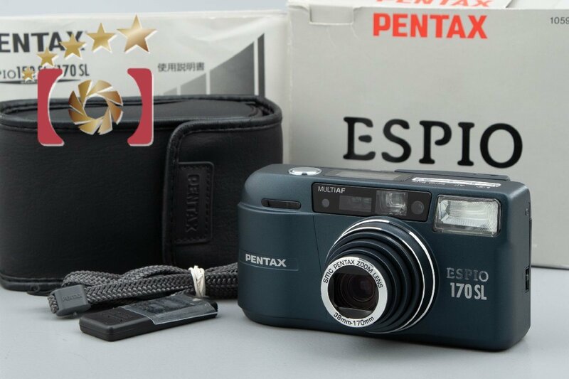 【中古】PENTAX ペンタックス ESPIO 170SL インディゴブルー コンパクトフィルムカメラ 元箱付き