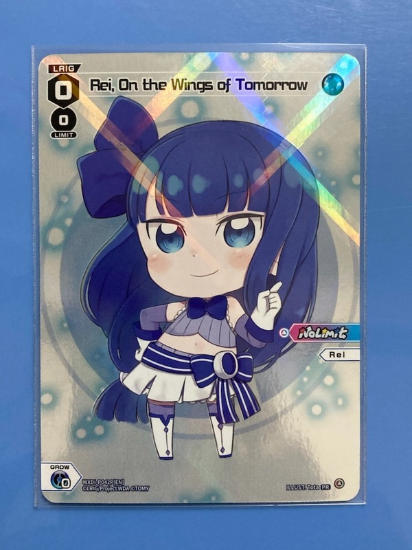 WIXOSS ウィクロス PR　英語版レベル0ルリグ（ホロVer）「Rei On the Wings of Tomorrow」